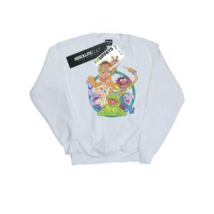 Disney Womens/Ladies The Muppets Group Circle Sweatshirt / White